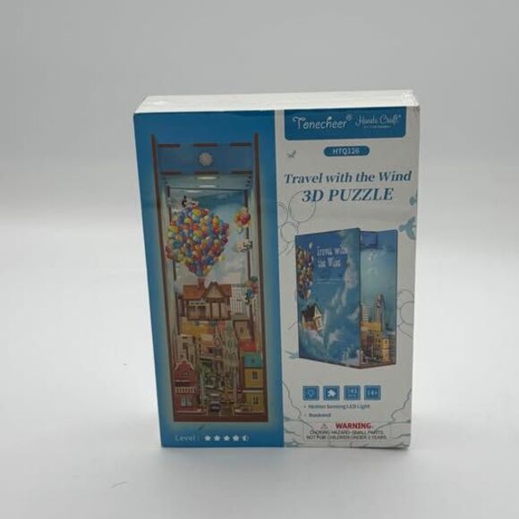 hands craft Other - Hands Craft DIY Bookend Puzzle Travel with The Wind: Miniature House Kit